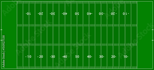 Football green field american football tournament, vector illustration field, scheme, diagram strategy, sports game plan tactic, coach training session
