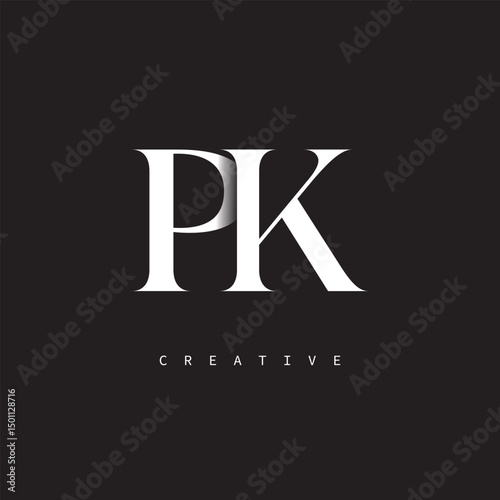 PK Monogram Logo – Minimal Elegant Lettermark for Luxury, Fashion & Creative Brands