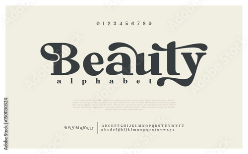 Elegant luxury alphabet font logo. Typography modern classic lettering serif italic fonts decorative wedding vintage retro logos. vector illustration