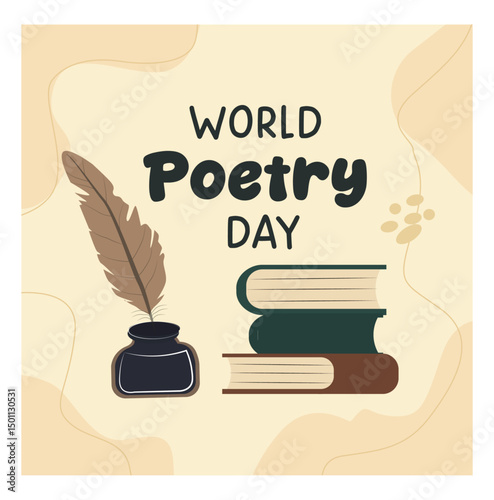 World Poetry Day Illustration Set-06