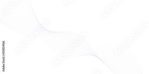 Abstract wave element for design. Digital frequency track equalizer. Stylized line art background. Vector illustration. Wave with lines created using blend tool.