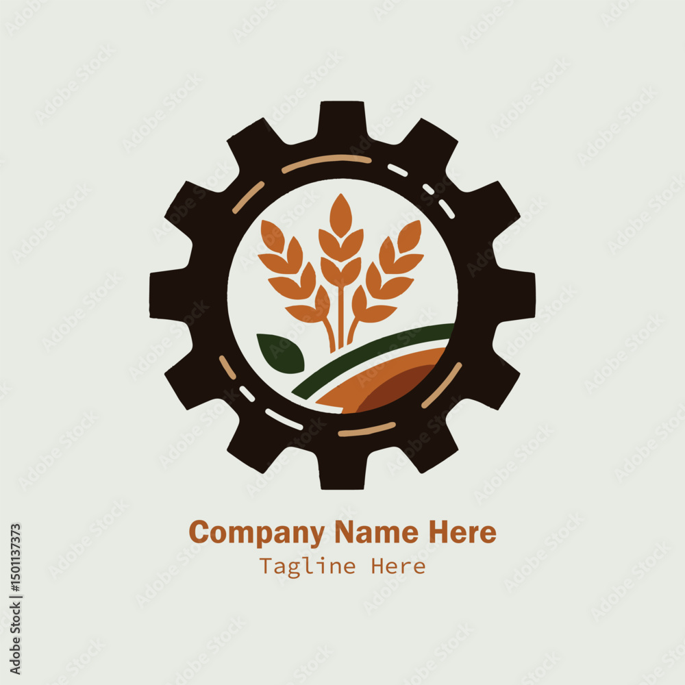 Fototapeta premium agriculture logo design vector 