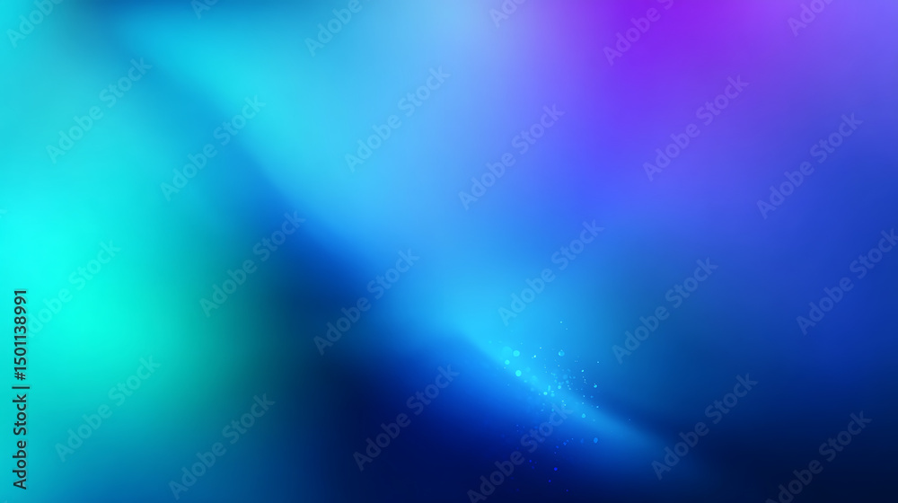 Fototapeta premium Abstract gradient background with flowing blues turquoise and purple color palette