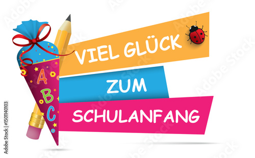 Viel Glück zum Schulanfang