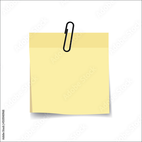  Sticky Note Set with Six Colorful Notes and Clips for Multicolor Office Themes
Vector illustration of six square sticky notes in pastel colors with clips, arranged neatly, perfect for presentations, 