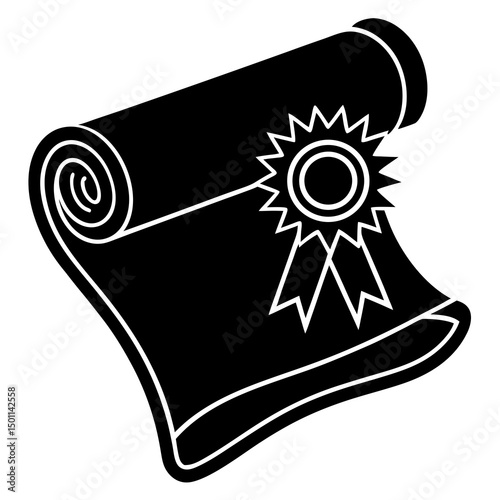 Diploma Scroll vector design for digital use on shirts, cards, mugs, and more.
