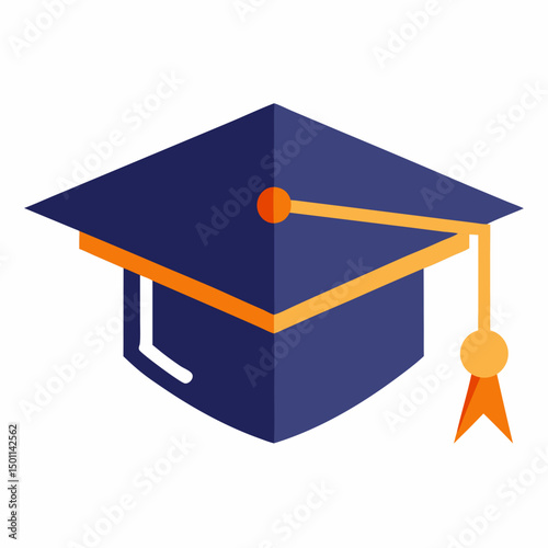 Academic Hat vector design for digital use on shirts, cards, mugs, and more.