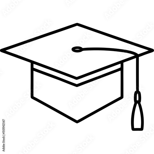 Academic Hat vector design for digital use on shirts, cards, mugs, and more.