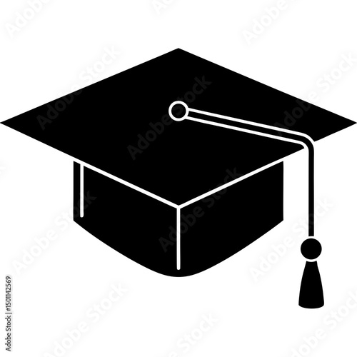 Academic Hat vector design for digital use on shirts, cards, mugs, and more.