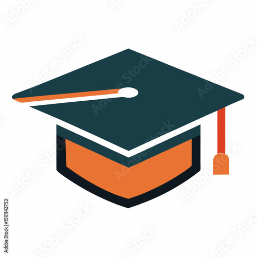 Graduation Cap vector design for digital use on shirts, cards, mugs, and more.