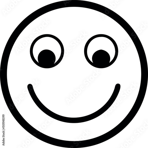 Smile face emoji. 