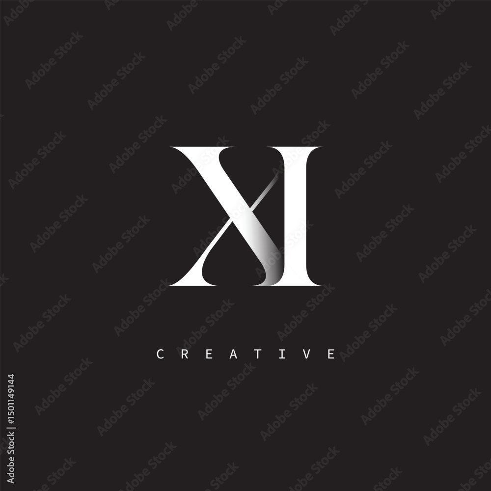XI Monogram Logo – Minimal Elegant Letter mark for Luxury, Fashion & Creative Brands XI Monogram Logo – Minimal Elegant Letter mark for Luxury, Fashion & Creative Brands