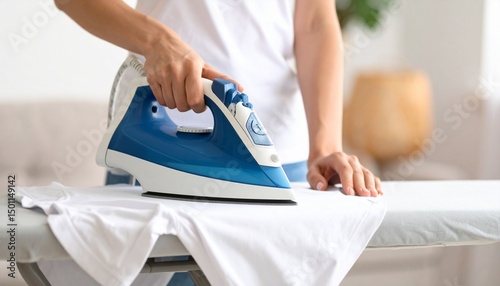 woman ironing clothes