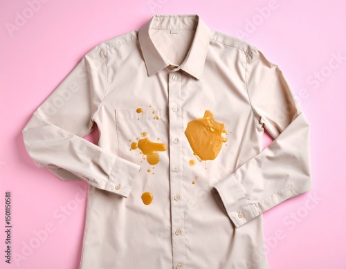 shirt with stains