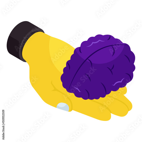 Modern design icon of brain