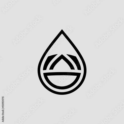 water drop logo icon vector illustrations