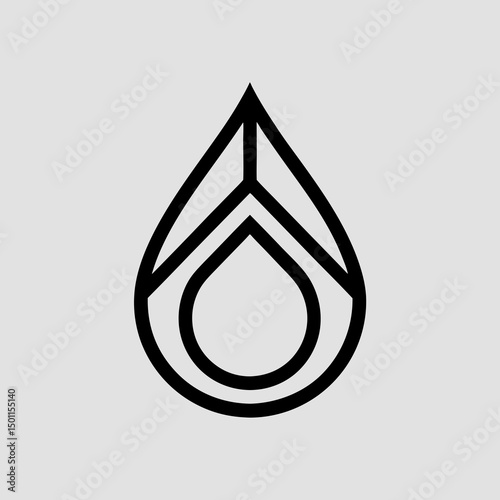 water drop logo icon vector illustrations