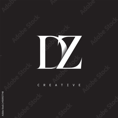 Free Download DZ Monogram Logo – Minimal Elegant Letter mark for Luxury, Fashion & Creative Brands - GFXLoad
