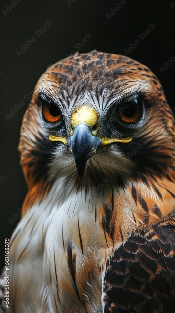 Fototapeta premium Hawk wildlife buzzard animal.