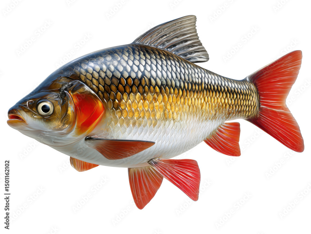 Fototapeta premium fish on a white background