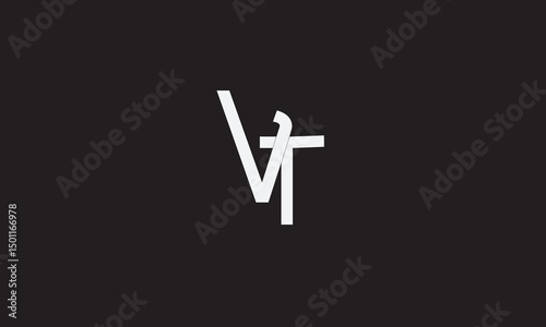 VT, TV, T, V Abstract Letters Logo Monogram	