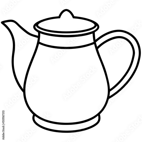 teapot isolated on white