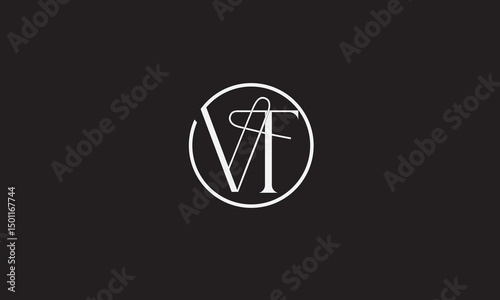 VT, TV, T, V Abstract Letters Logo Monogram	