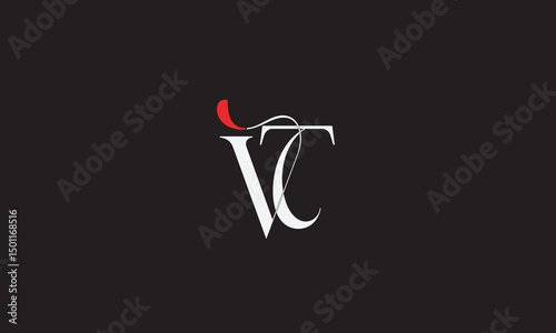 VT, TV, T, V Abstract Letters Logo Monogram	