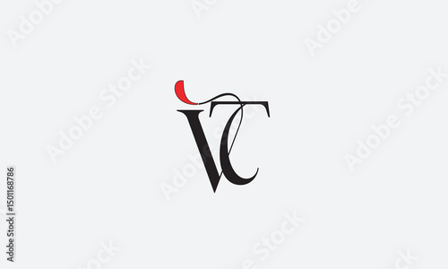 VT, TV, T, V Abstract Letters Logo Monogram	