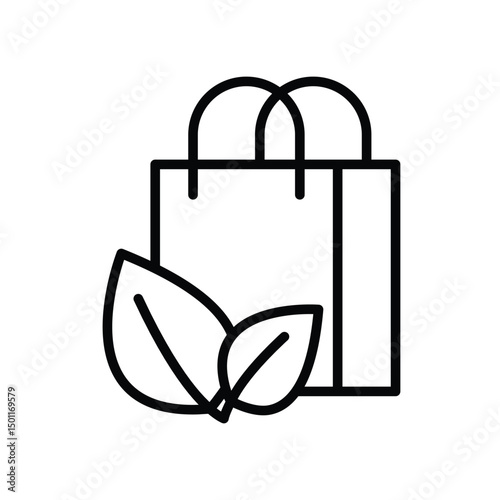 eco packing vector icon logo