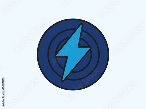 Energy icon in flat vector style Free Download Energy icon in flat vector style - GFXLoad
