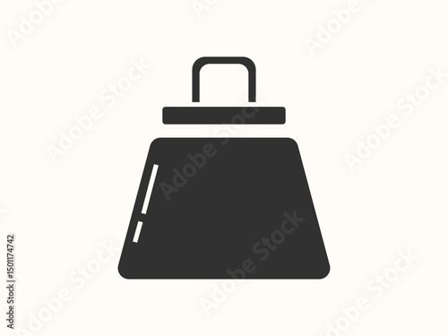 Purse wallet icon in flat vector design
