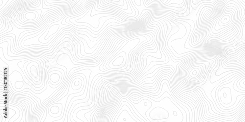 Abstract topography pattern seamless lines sea map modern design white background. Abstract digital topographic contour map concept space geometric strip grid line. Natural discovery of maps.