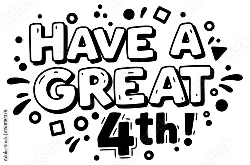 Bold, playful typography with a cartoonish style suitable for birthday party invitations or merchandise.