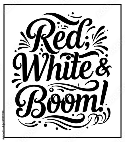Bold, decorative lettering on a clean background, perfect for merchandise or wall art. Suitable for use in advertising, editorial, and general design projects.