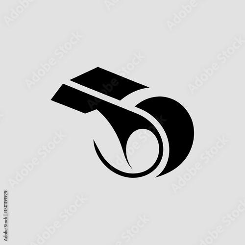 vector illustration of a whistle
