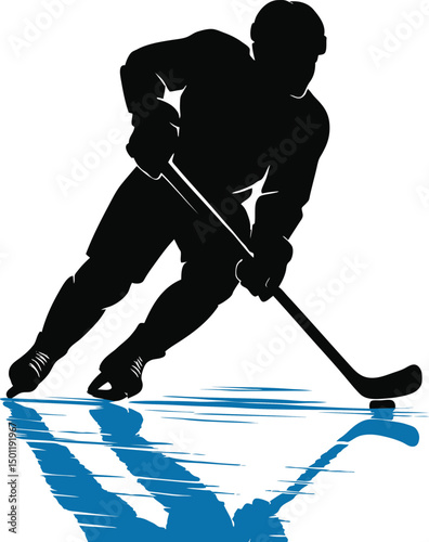 Ice Hockey Player SVG Cut Files for Cricut & Silhouette