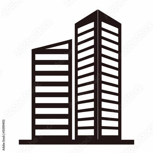 Real Estate Building Icon Vector for Branding.