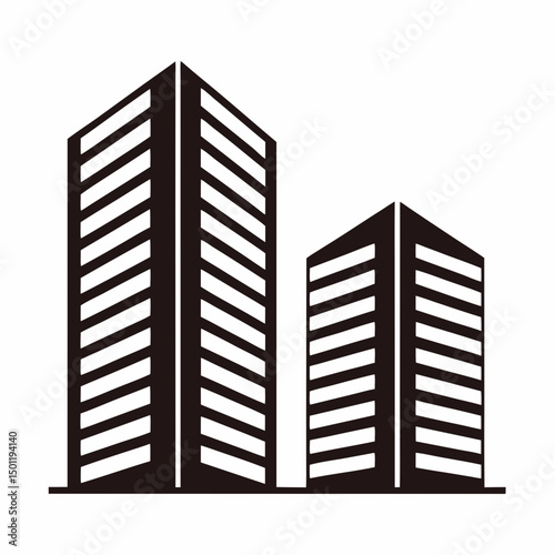 Real Estate Building Icon Vector for Branding.