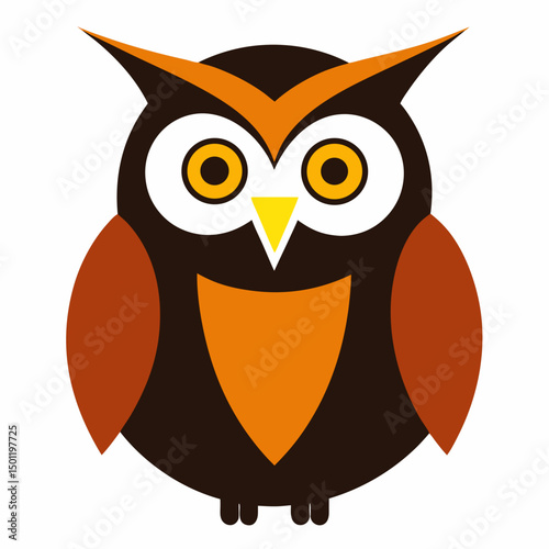 Owl with white background
