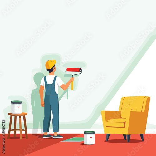 Painting service home improvement wall painter interior painting residential painter diy painting project at home