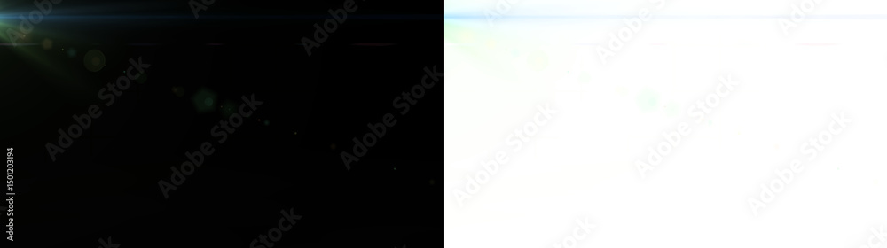 Naklejka premium Green Light Burst Effect — Glowing Cosmic Overlay with Sparkles, Starburst, and Prismatic Aurora Elements for Fantasy, Holiday, or Abstract Night-Themed Designs