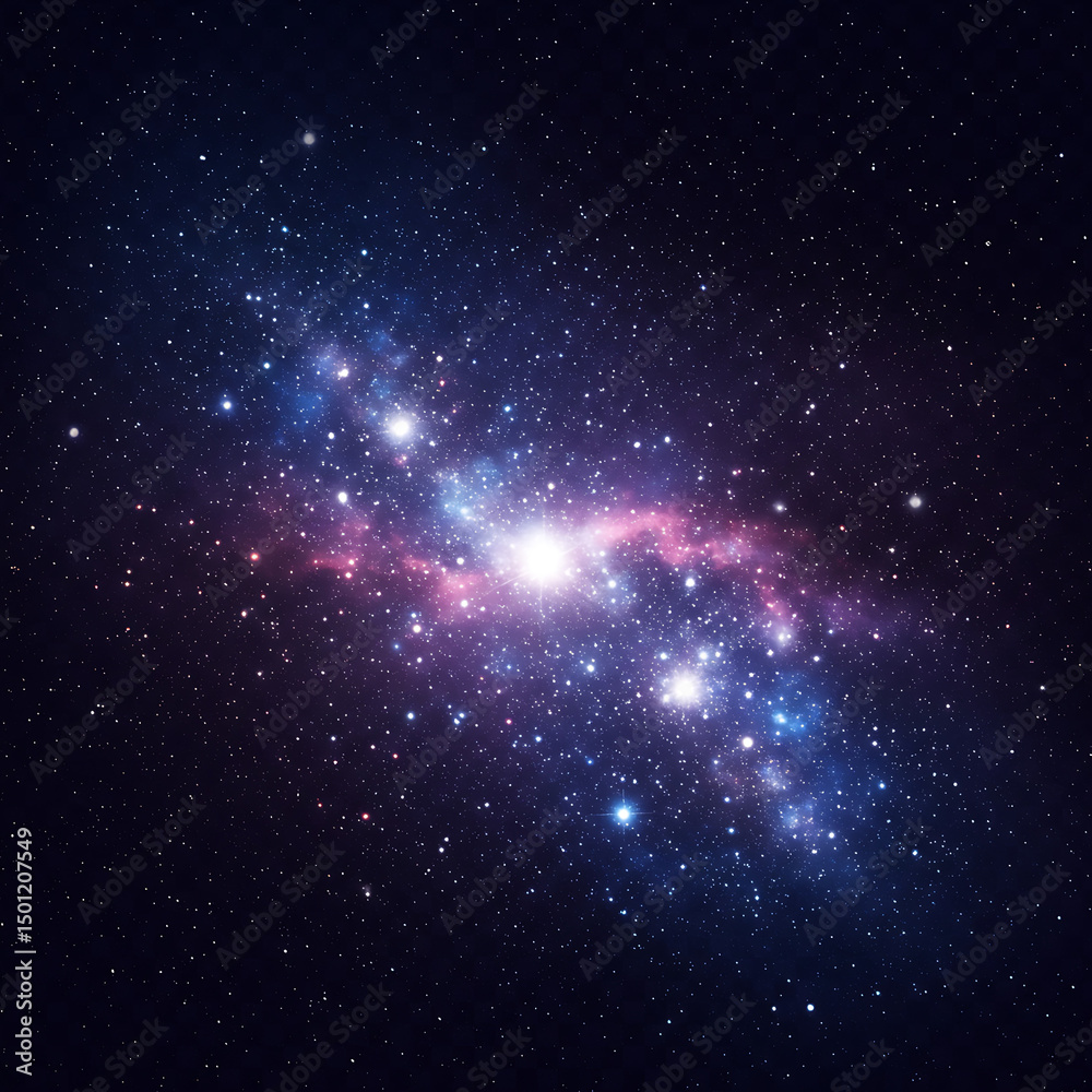 Fototapeta premium Cosmic Nebula: Stellar Beauty