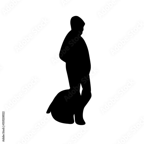 people traveler silhouettes illustration 