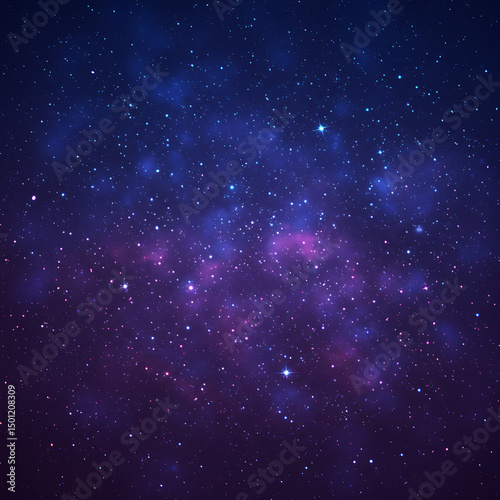 Wallpaper Mural Cosmic Nebula: Starry Night Torontodigital.ca