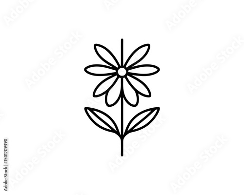 Simple floral logo for business use