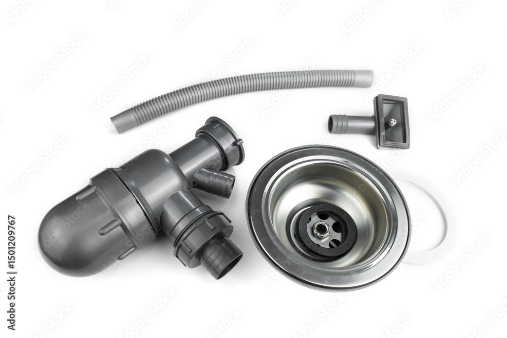 Single Bowl Sink Bottle Trap Waste Kit with a Washing machine or dish washer input and Overflow Single Bowl Sink Bottle Trap Waste Kit with a Washing machine or dish washer input and Overflow