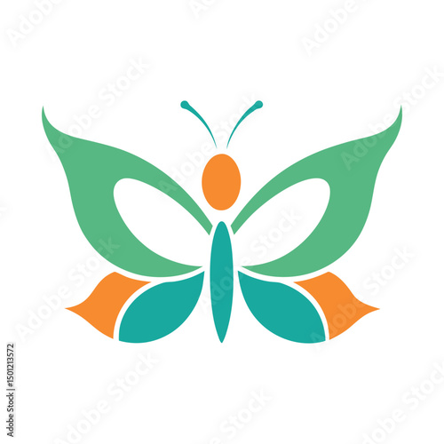 Zen Abstract Butterfly Logo Design