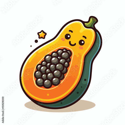 Vector Cartoon papaya