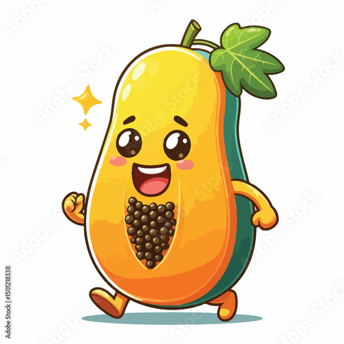 Vector Cartoon papaya
